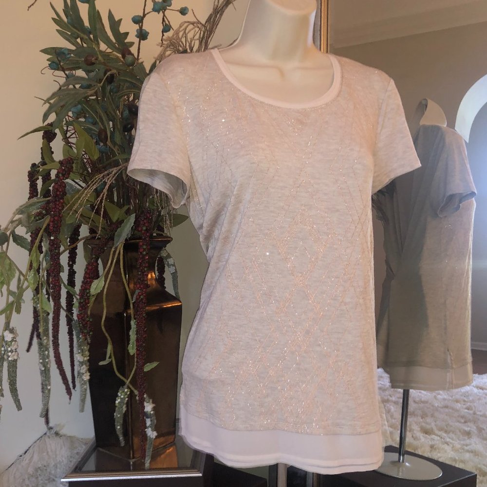 WHBM Glitter Diamond Tshirt
